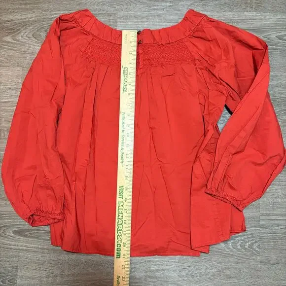 Maeve for Anthropologie Jessie Smocked Swing Blouse - Picture 7 of 10